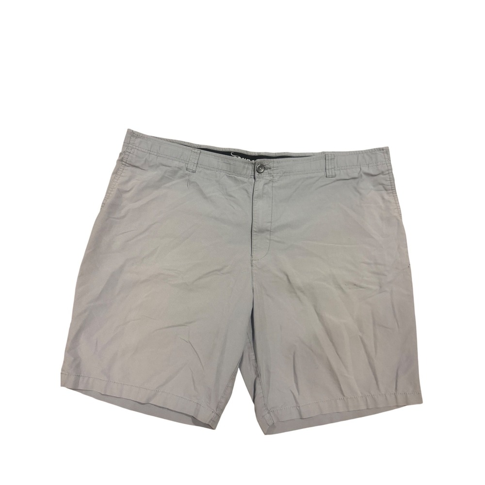 True Nation Flex Mens Gray Stretch Flat Front Casual Shorts Size 48 Big & Tall